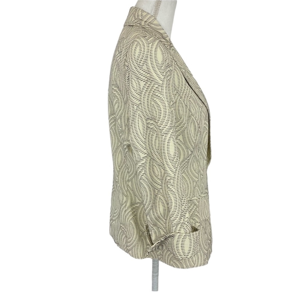 Lafayette 148 New York Jacket 10 Ivory & Black - Picture 2 of 12